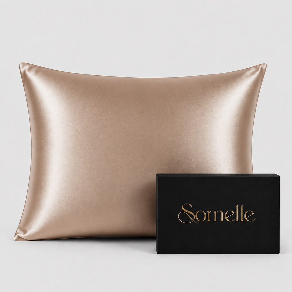 Champagne Beige 22 Momme Mulberry Silk Pillowcase