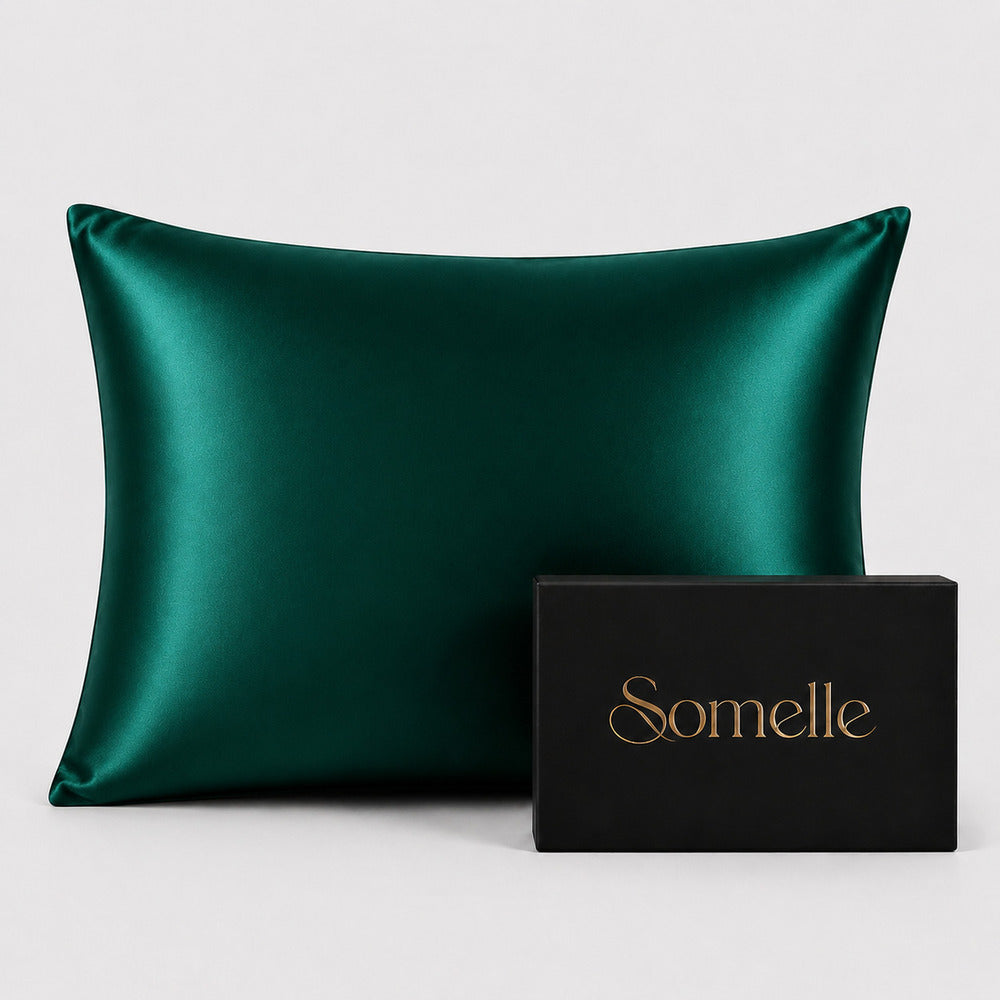 Emerald Green 22 Momme Mulberry Silk Pillowcase