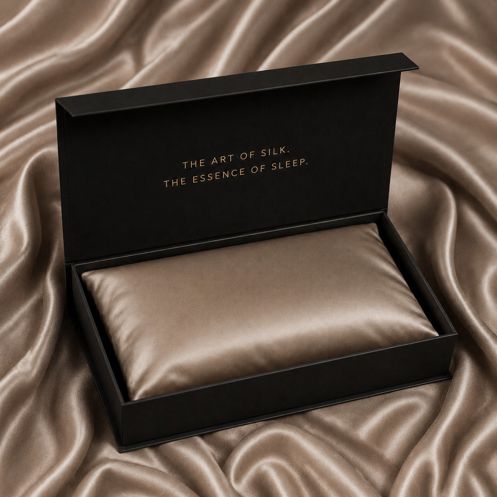 Taupe Beige 22 Momme Mulberry Silk Pillowcase