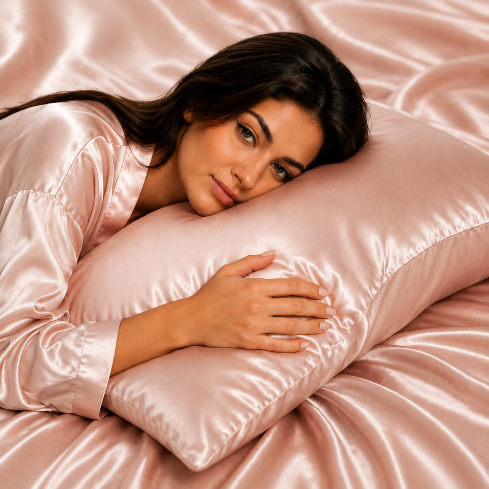Rose Champagne 22 Momme Mulberry Silk Pillowcase