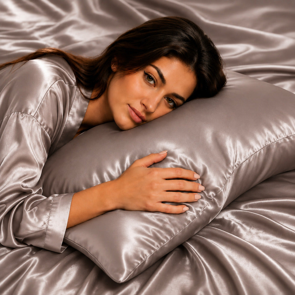 Silver Gray 22 Momme Mulberry Silk Pillowcase
