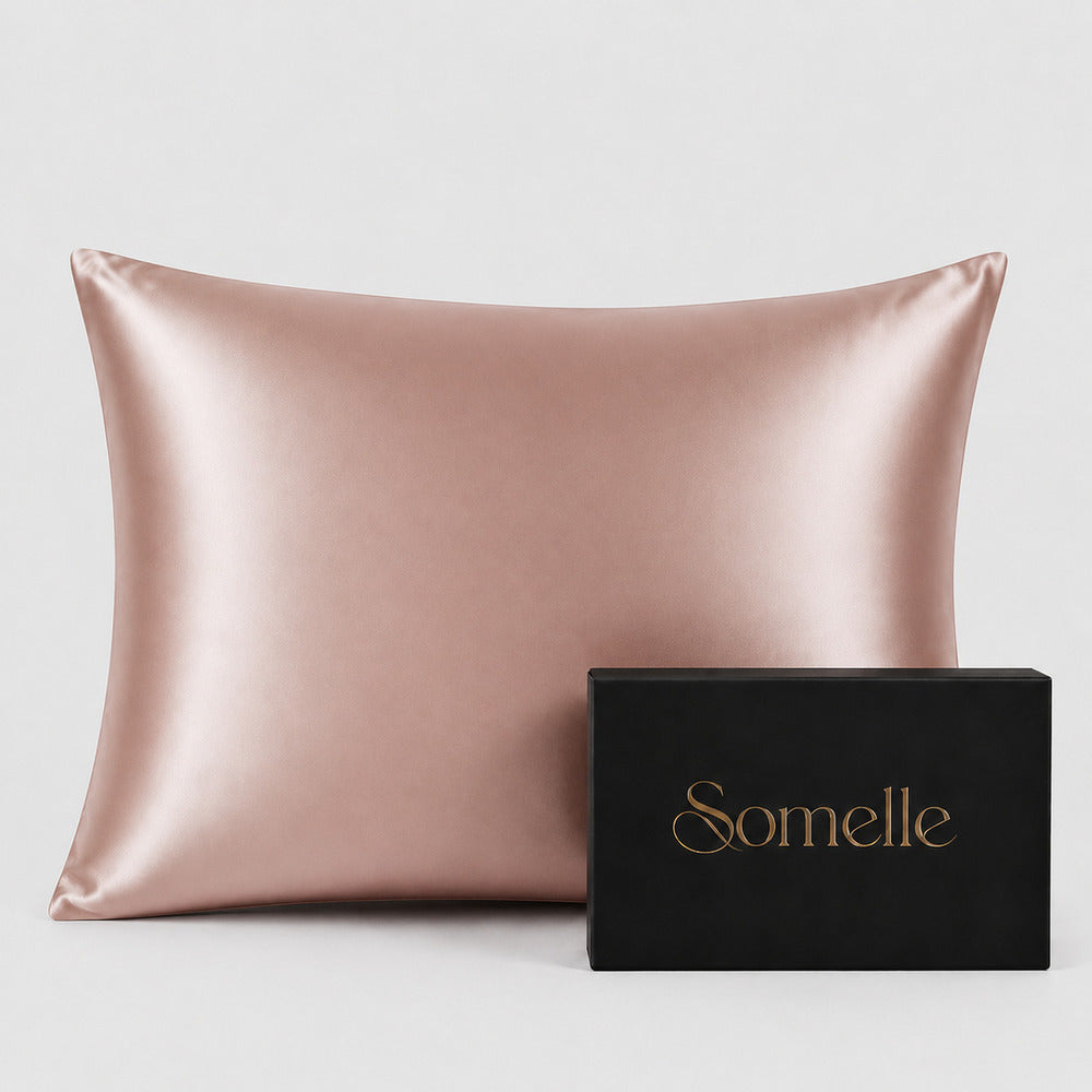 Rose Champagne 22 Momme Mulberry Silk Pillowcase