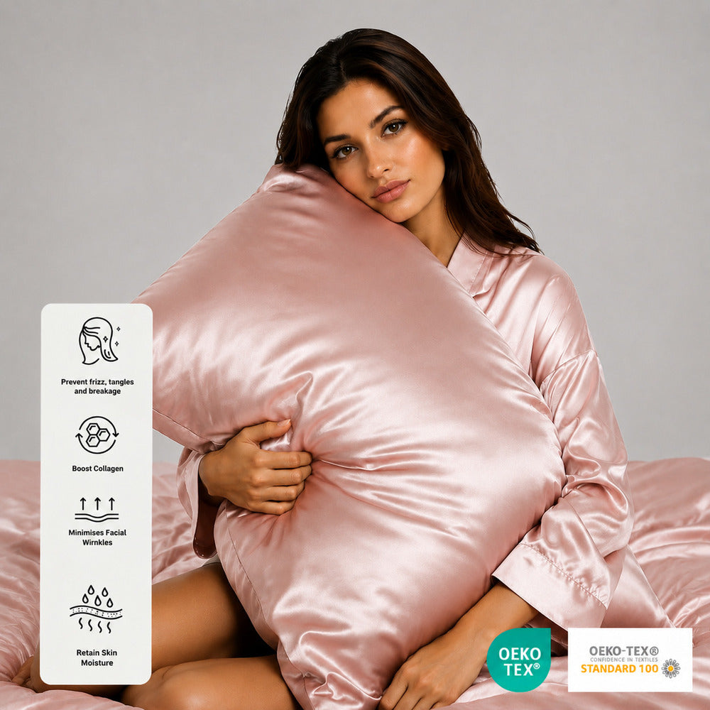 Rose Champagne 22 Momme Mulberry Silk Pillowcase