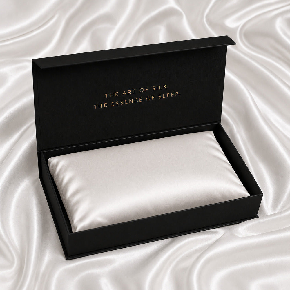 White 22 Momme Mulberry Silk Pillowcase