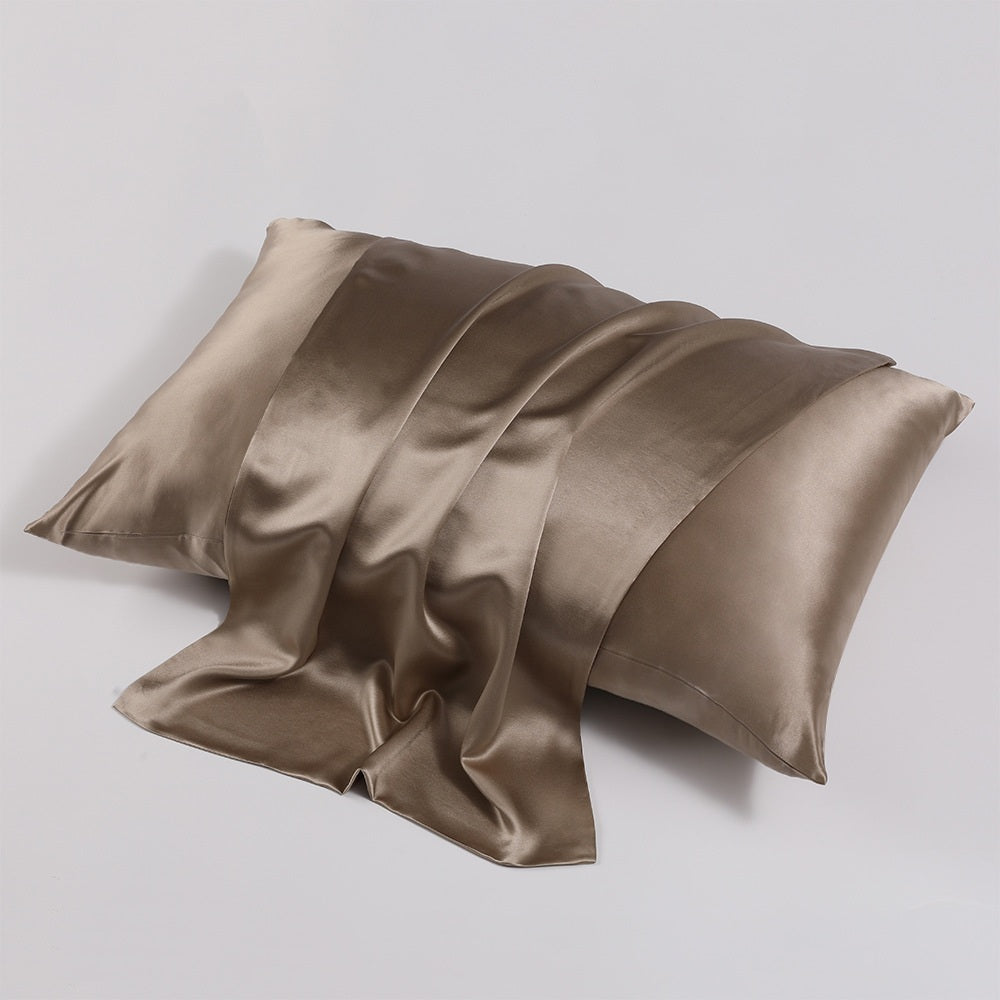 Taupe Beige 22 Momme Mulberry Silk Pillowcase