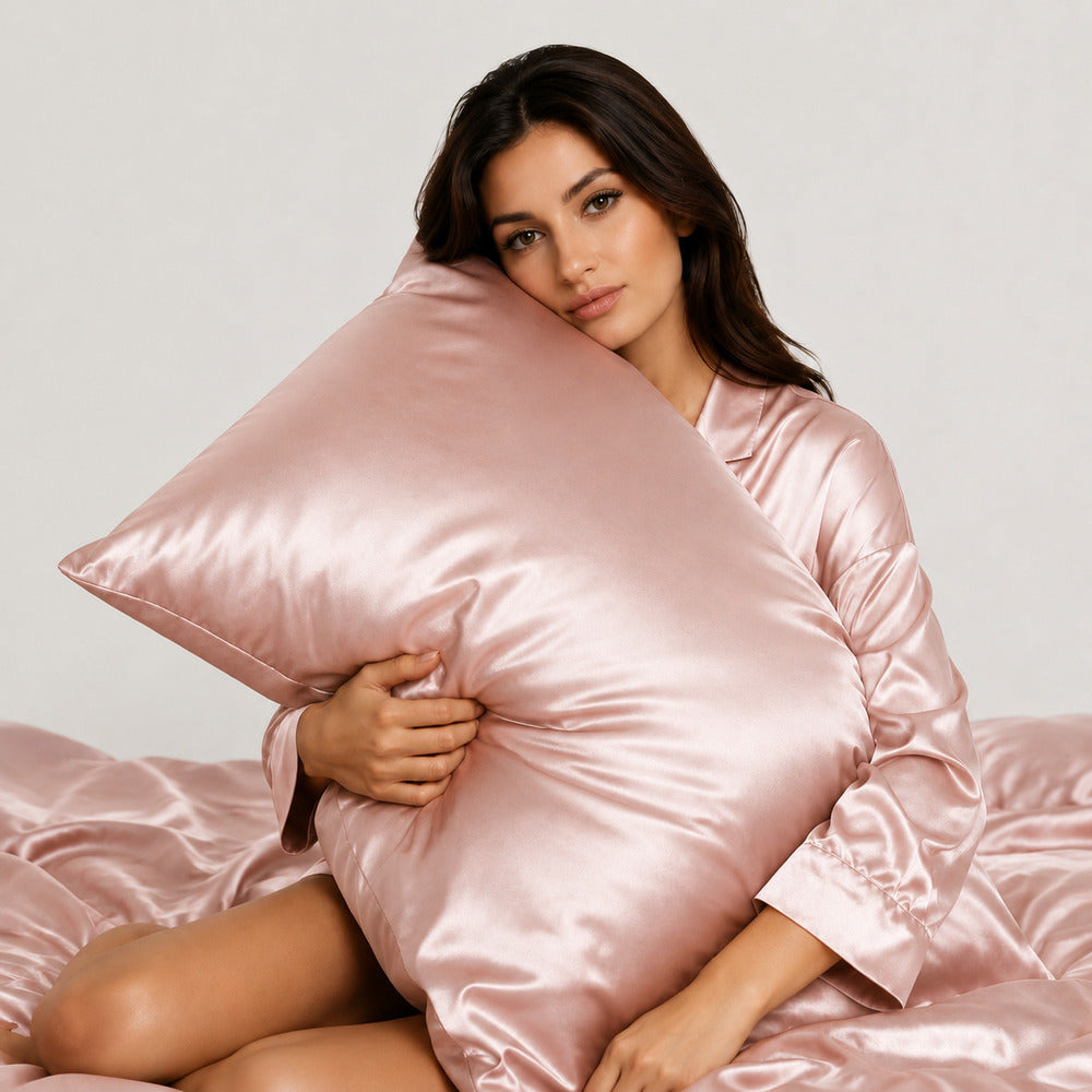 Rose Champagne 22 Momme Mulberry Silk Pillowcase