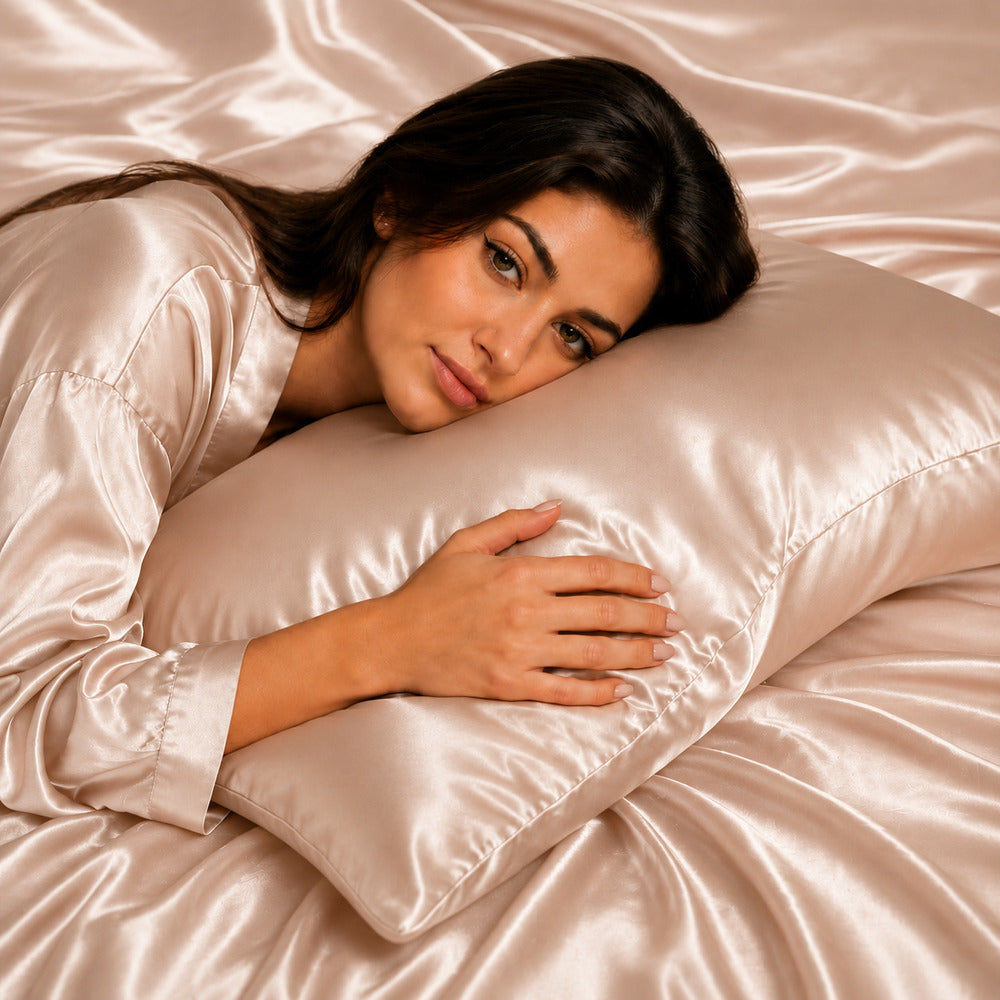 Champagne Beige 22 Momme Mulberry Silk Pillowcase