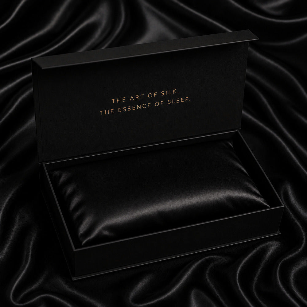 Black 22 Momme Mulberry Silk Pillowcase